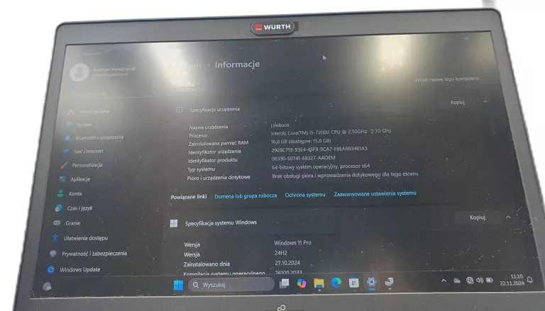 LAPTOP FUJITSU LIFEBOOK U747
