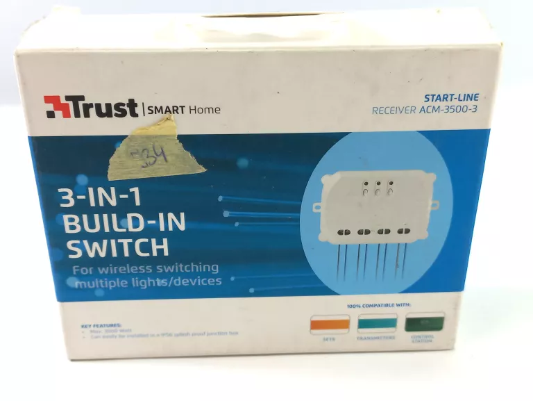 ŁĄCZNIK - ODBIORNIK TRÓJKANAŁOWY TRUST ACM-3500-3
