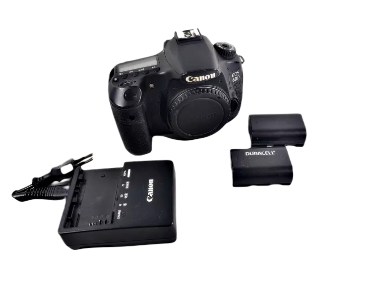 LUSTRZANKA CYFROWA CANON EOS 60D BODY FULL HD 18 MPX ŁADOWARKA