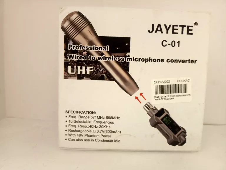 JAYETE C-01 KONWERTER MIKROFONU UHF
