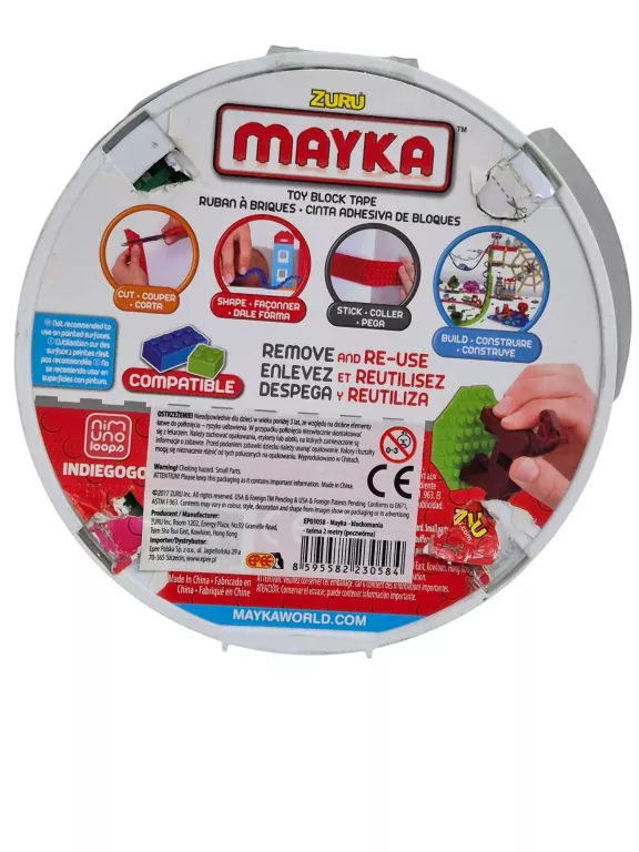 MAYKA KLOCKI TAŚMA 2 METRY POCZWÓRNA