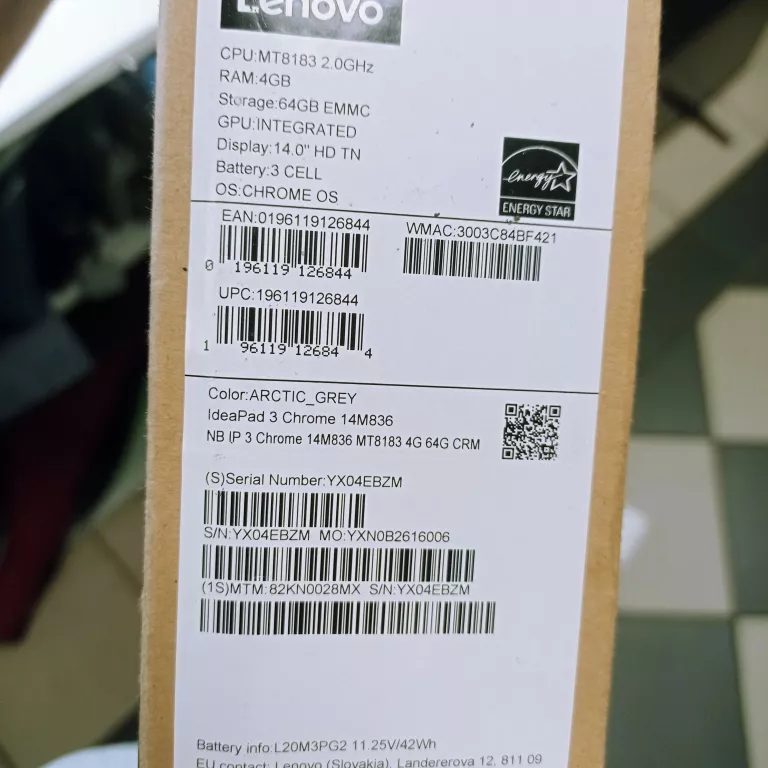 LAPTOP LENOVO IDEAPAD CHROME