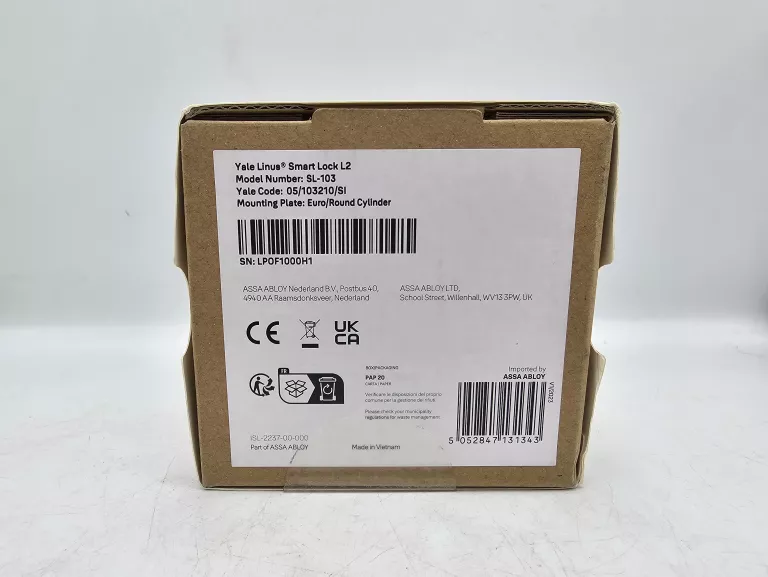 INTELIGENTNY ZAMEK YALE LINUS SMART LOCK L2 SREBRNY
