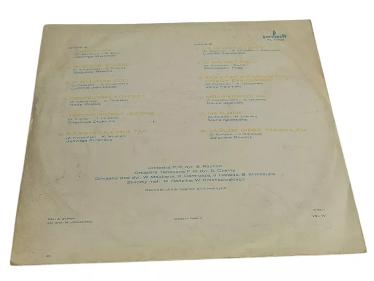 PŁYTA WINYLOWA PIOSENKI LAT 50 TYCH