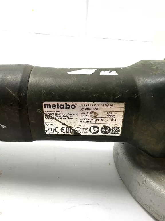 SZLIFIERKA KĄTOWA METABO WEV-850 125