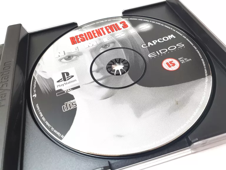 PS1 GRA RESIDENT EVIL 3 III NEMESIS PLAYSTATION 1 PSX SUPER STAN