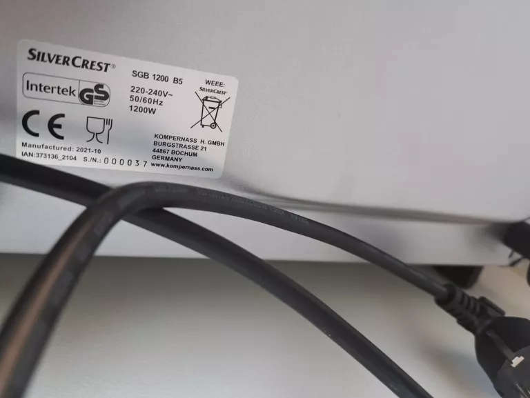 PIEKARNIK ELEKTRYCZNY MINI PIEKARNIK SILVERCREST SGB 1200