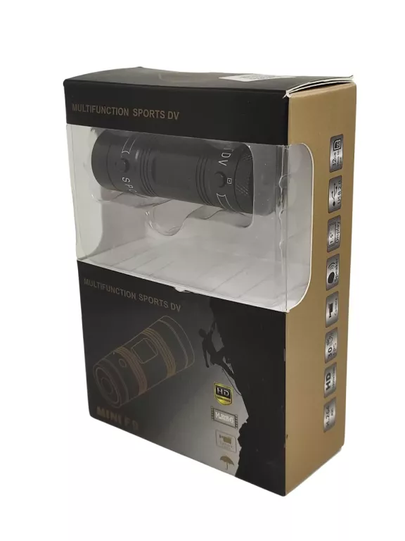 F9 MINI KAMERA SPORTOWA WODOODPORNA 1080P MOTOCYKLOWA ROWEROWA