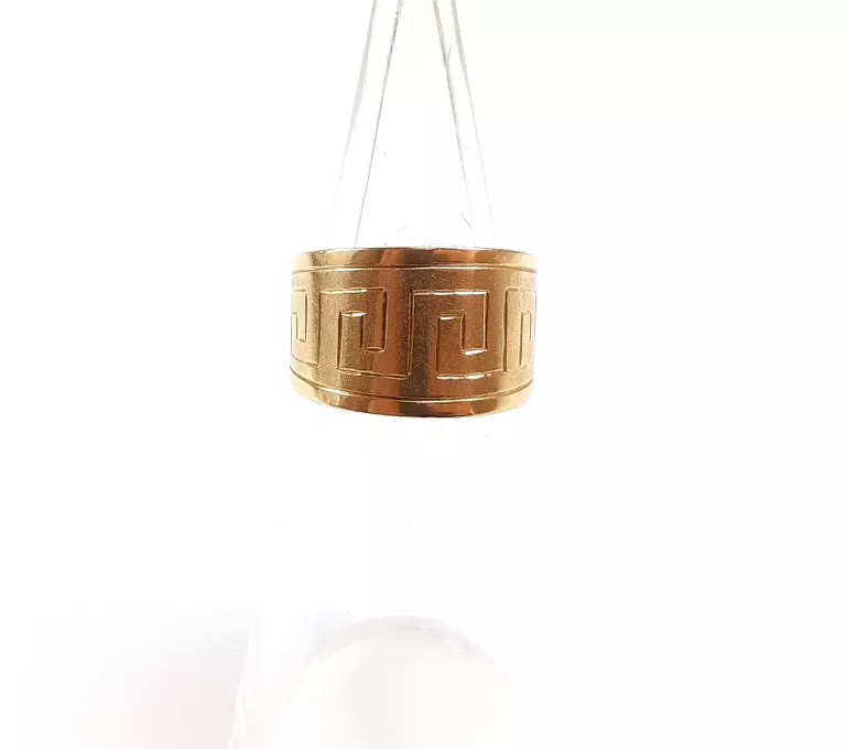 ZŁOTY PIERŚCIONEK WZÓR GRECKI 585 6.95G R16