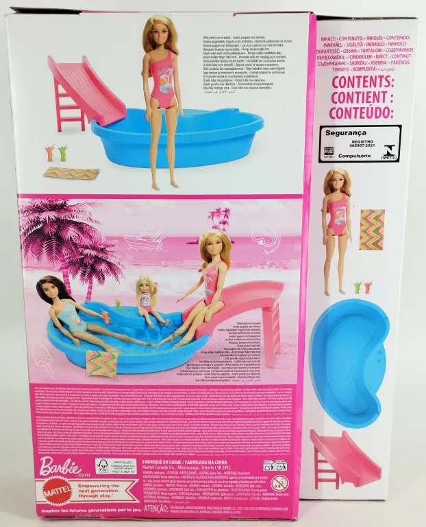 BARBIE BASEN + LALKA ZESTAW HRJ74