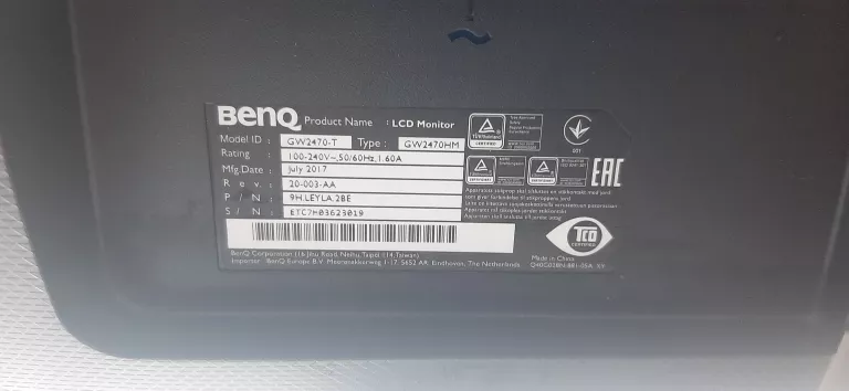 MONITOR VA BENQ GW2470B 24 CALE FULL HD