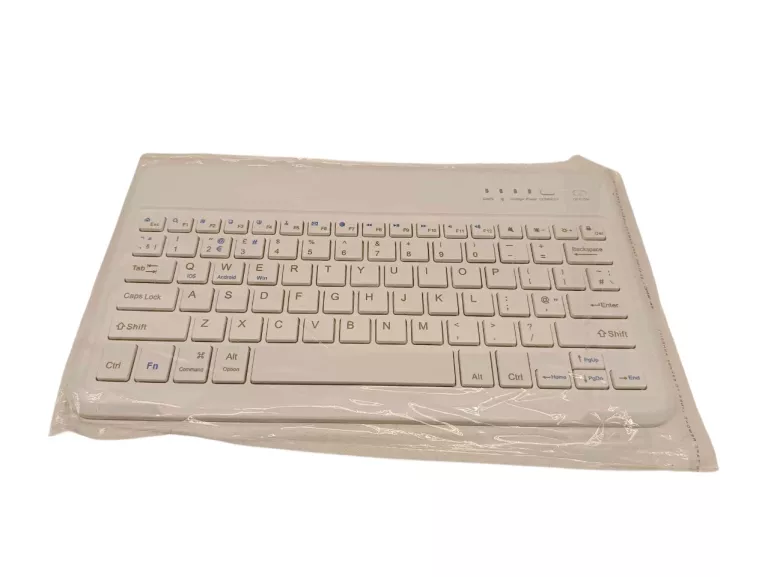 ZESTAW ETUI Z KLAWIATURĄ BLUETOOTH DO TABLETA 10 CALI NIEBIESKO BIAŁE