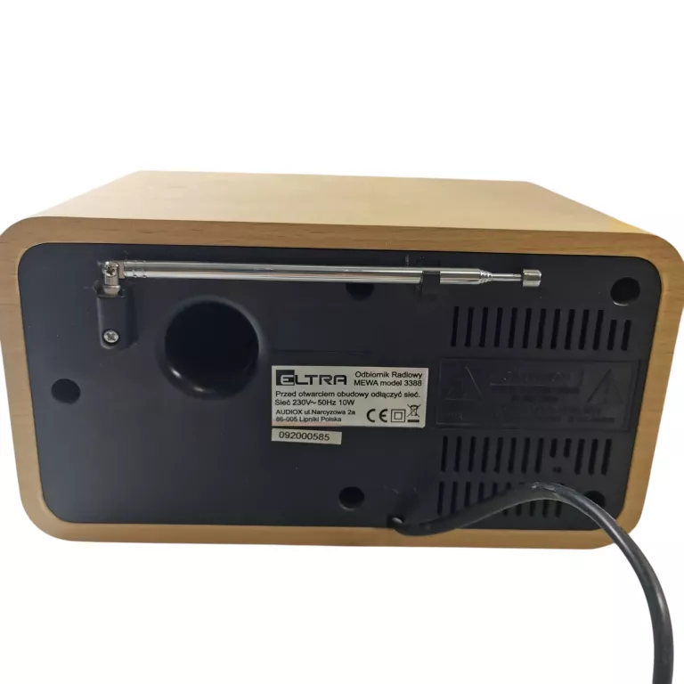 RADIO ELTRA MEWA KUCHENNE BUDOWALNE RETRO DREWNO SREBRNE BUK LW/FM