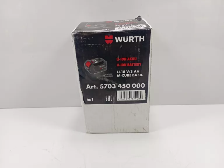 WURTH MASTER AKUMULATOR BATERIA 18V 5,0AH #IGŁA