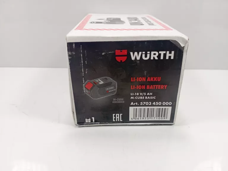 WURTH MASTER AKUMULATOR BATERIA 18V 5,0AH #IGŁA