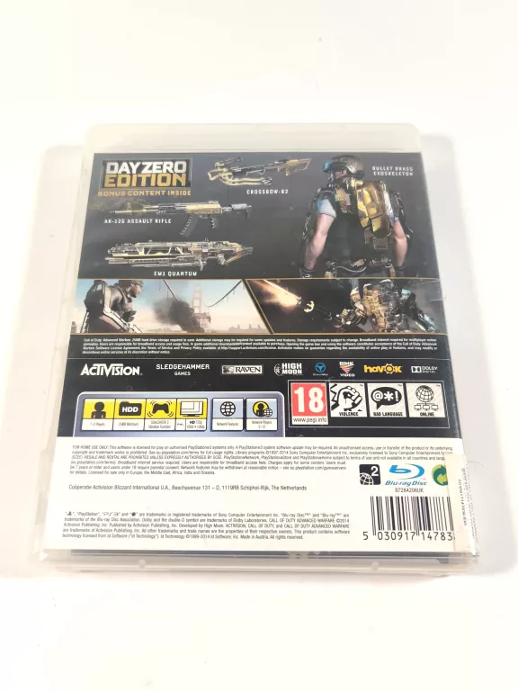 GRA PS3 CALL OF DUTY ADVANCED WAFARE DAY ZERO EDITION