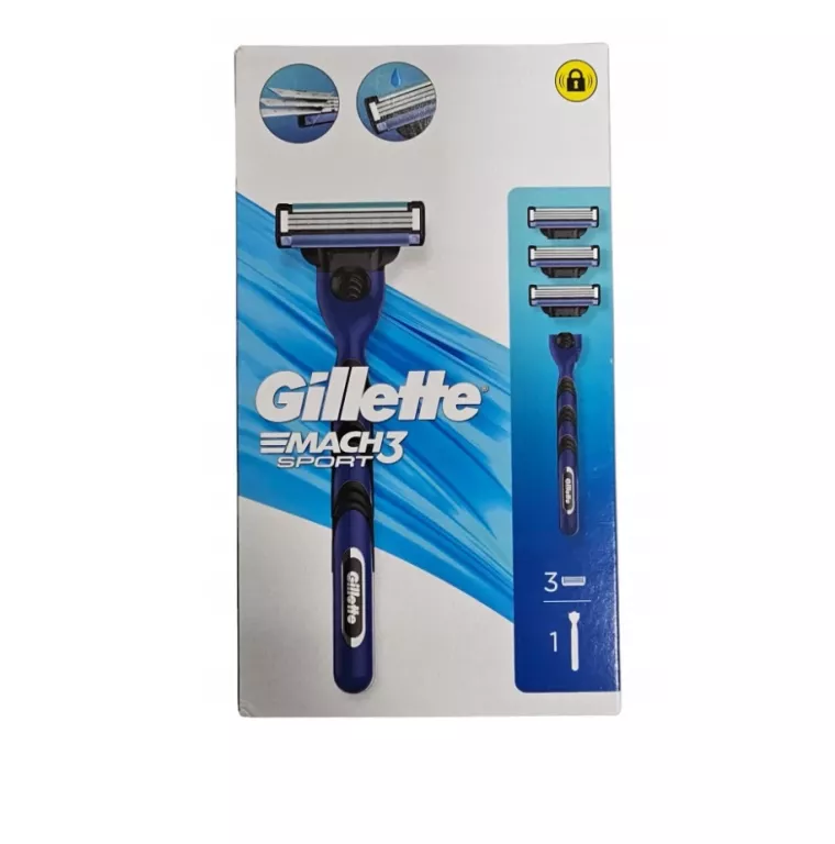 GILLETTE MACH 3 SPORT MASZYNKA DO GOLENIA + 3 WKŁADY