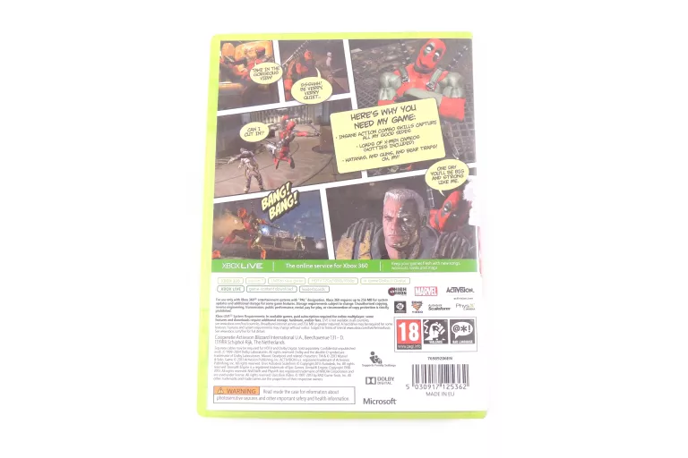 GRA DEADPOOL XBOX 360