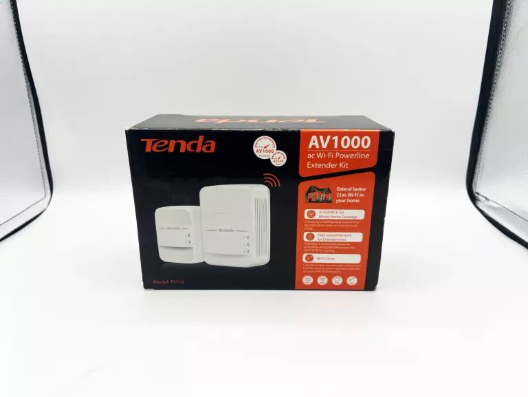 WZMACNIACZ SYGNAŁU WIFI POWERLINE TENDA PH10 KIT TRANSMITER