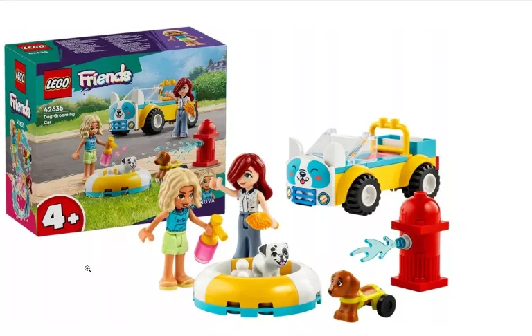 LEGO FRIENDS 42635 SAMOCHÓD DO PIELĘGNACJI PSÓW PIESKI ZESTAW DLA DZIECI +