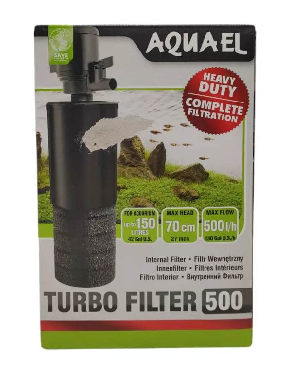 AQUAEL TURBO FILTER 500 FILTR WEWNĘTRZNY DO 150L