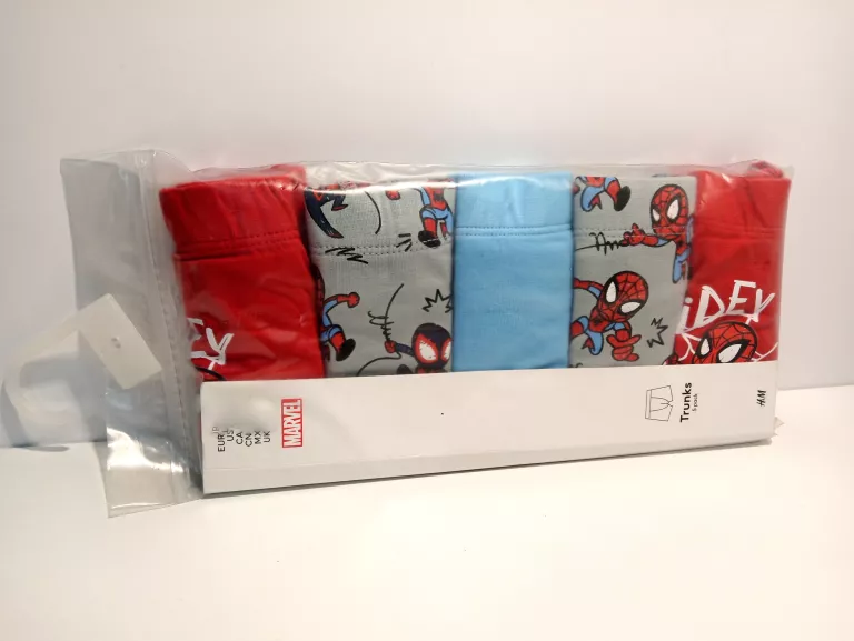 BOKSERKI CHŁOPIĘCE H&M SPIDER-MAN ROZMIAR 134/140 5-PACK