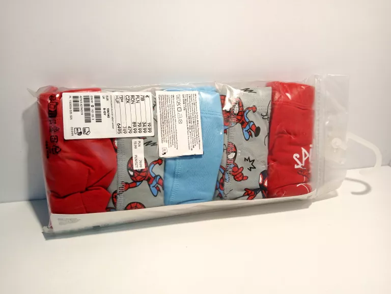 BOKSERKI CHŁOPIĘCE H&M SPIDER-MAN ROZMIAR 134/140 5-PACK