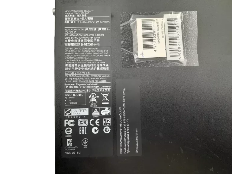 KOMPUTER PC HP ELITEDESK 800 G1 SFF I5-4590 16GB RAM 256GB SSD 500GB HDD