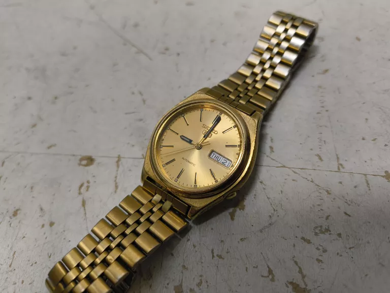 ZEGAREK AUTOMATIC SEIKO 5 ZŁOTY