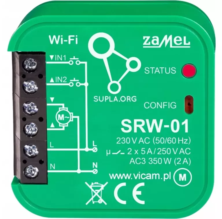 STEROWNIK ROLET ZAMEL SUPLA SRW-01 DOPUSZKOWY WIFI