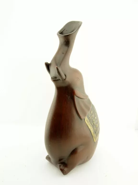 SZAŁOWY DUŻY WAZON SŁOŃ SŁONIK PORCELANA QUEEN ISABELL LIMITED 49CM CUDO