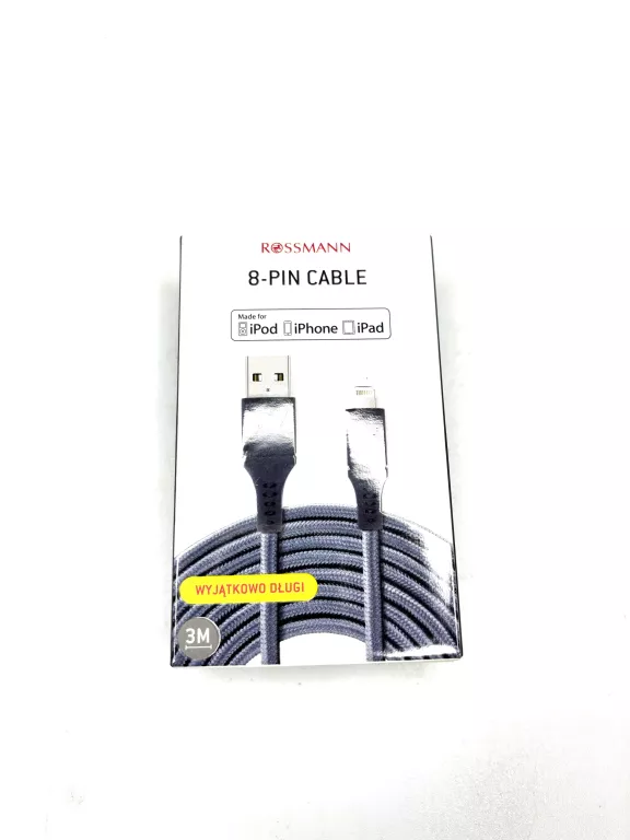 ISTARWORLD / KABEL 8-PINOWY / DŁUGOŚĆ 3M / IPHONE