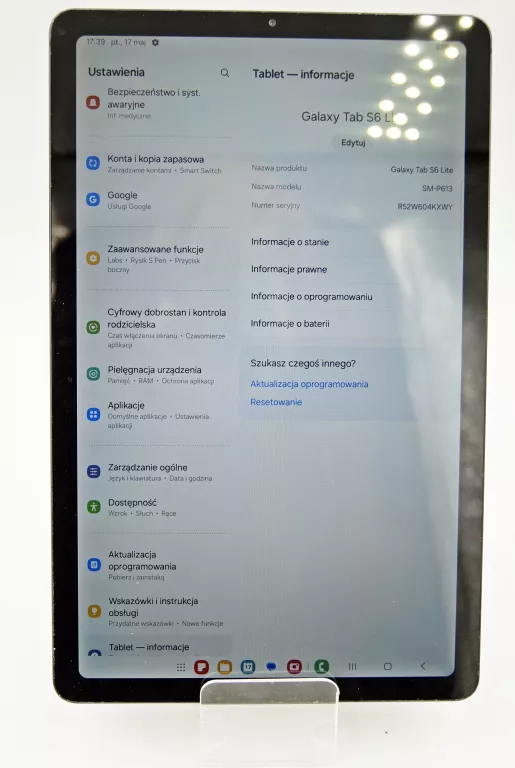 TABLET SAMSUNG GALAXY TAB S6 LITE 2022 EDITION SZARY 64 GB SM-P613