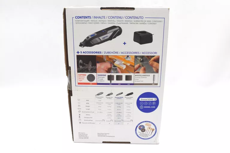 DREMEL 8240 NARZĘDZIE WIELOFUNKCYJNE SZLIFIERKA AKU