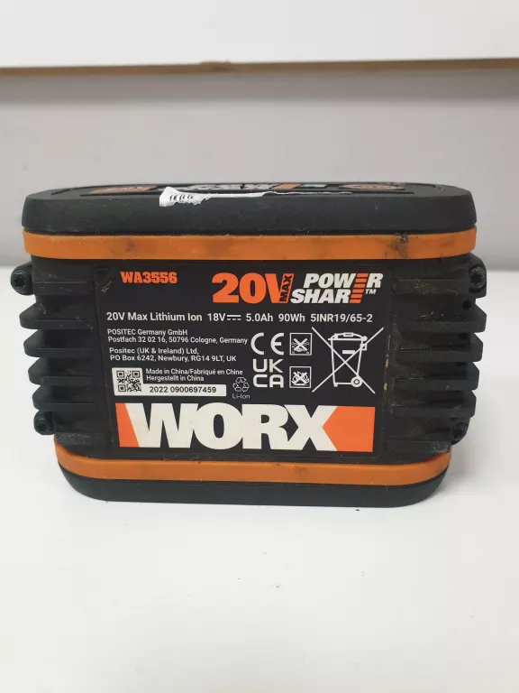 AKUMULATOR WORX WA 3556 18V 5,0 AH