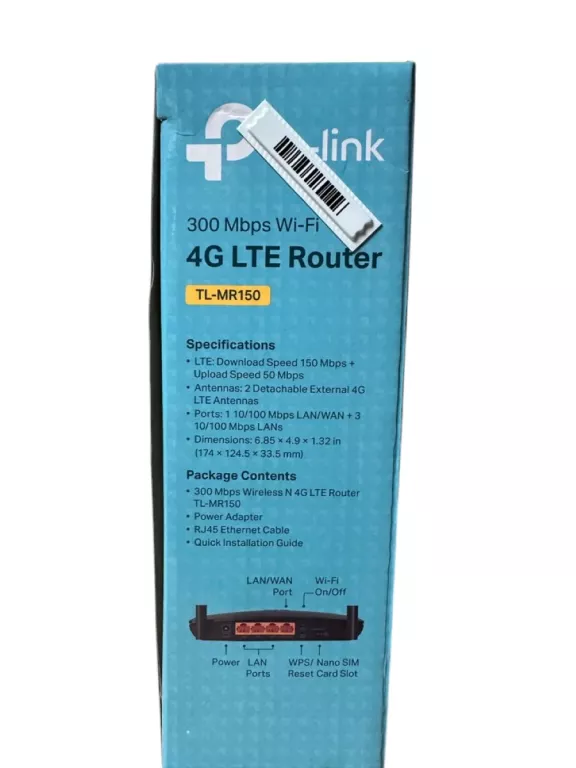 ROUTER NA KARTĘ 4G LTE TP-LINK TL-MR150 WIFI 3XLAN