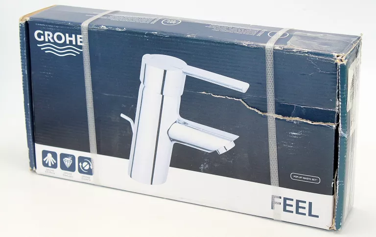 BATERIA JEDNOUCHWYTOWA UMYWALKOWA GROHE FEEL S CHROM KOREK 32557