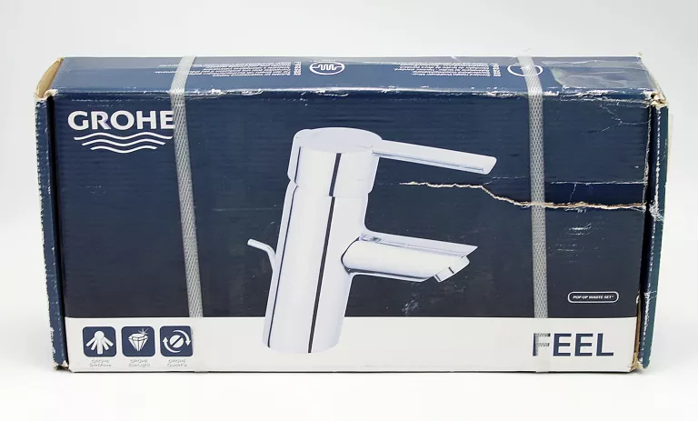 BATERIA JEDNOUCHWYTOWA UMYWALKOWA GROHE FEEL S CHROM KOREK 32557