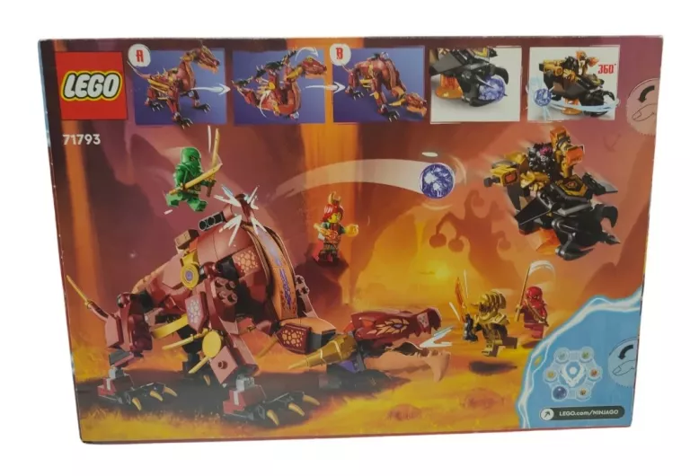 LEGO 71793 NINJAGO LAWOWY SMOK ZMIENIAJĄCY SIĘ W FALĘ OGNIA