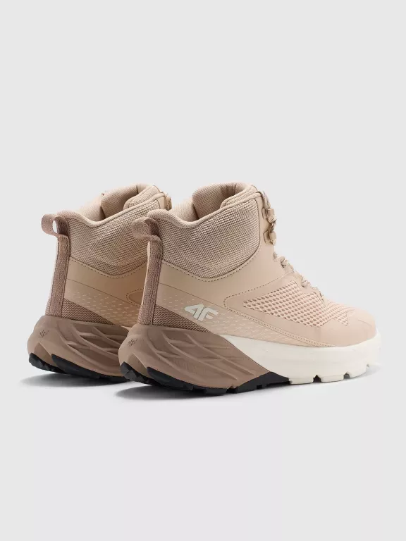 4F WYSOKIE BUTY TREKKINGOWE SPEED HIKER Z MEMBRANĄ DAMSKIE BEŻOWE ROZM.36