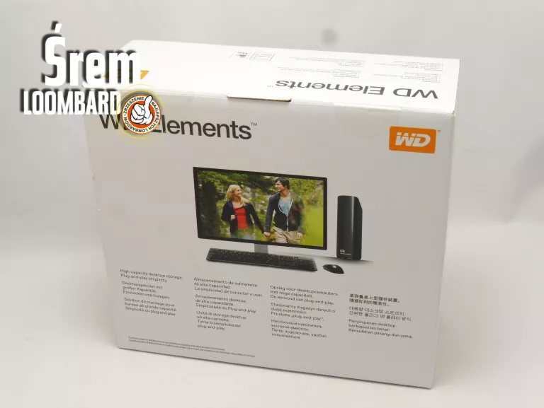 DYSK ZEWNĘTRZNY/MAGAZYN DANYCH WD ELEMENTS DESKTOP 24TB, KOMPLET, IGŁA STA