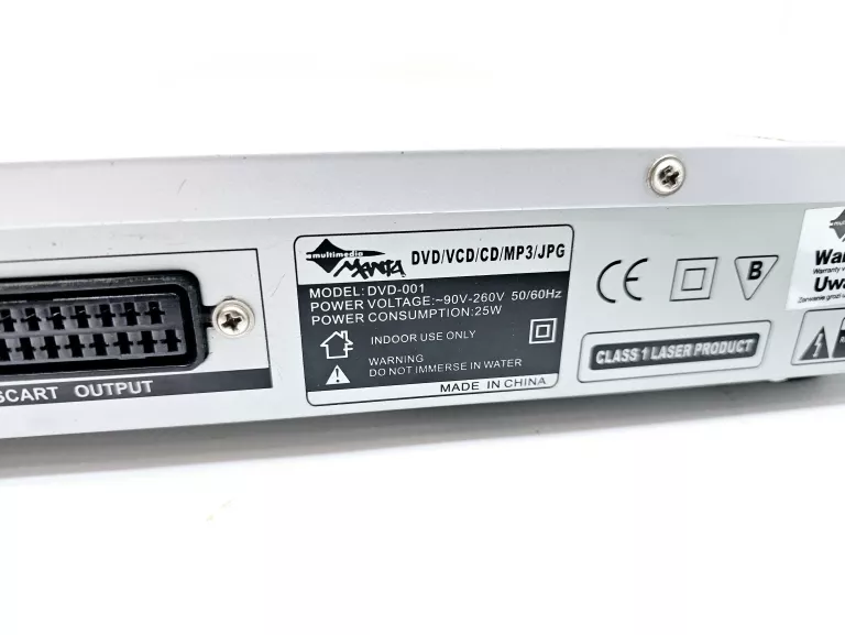 ODTWARZACZ DVD MANTA DVD-001 + PILOT