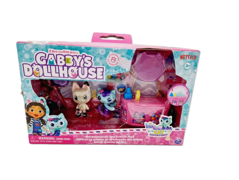 DREAM WORKS GABBY'S DOLLHOUSE CAT ADVENTURES ZESTAW SPA W DOMKU GABBY