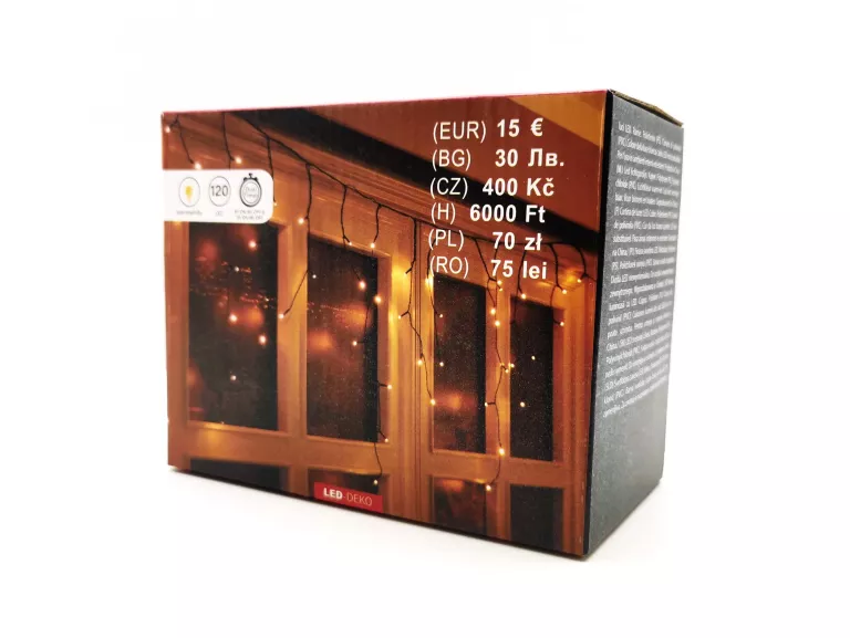 LAMPKI 120 WARM FIRANA ŚWIETLNA LED DECO