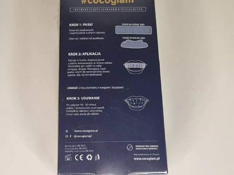 PASKI WYBIELAJĄCE ZĘBY 3D COCO GLAM DZIEŃ I NOC