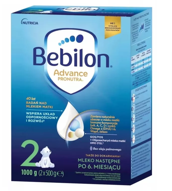 MLEKO NASTĘPNE BEBILON ADVANCE PRONUTRA 2 1000G