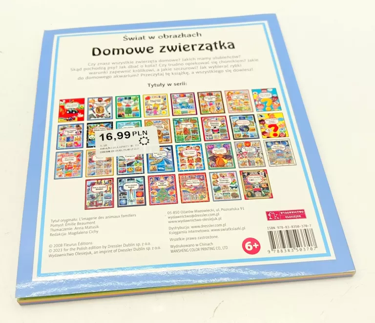 KSIĄŻECZKA ŚWIAT W OBRAZKACH DOMOWE ZWIERZĄTKA