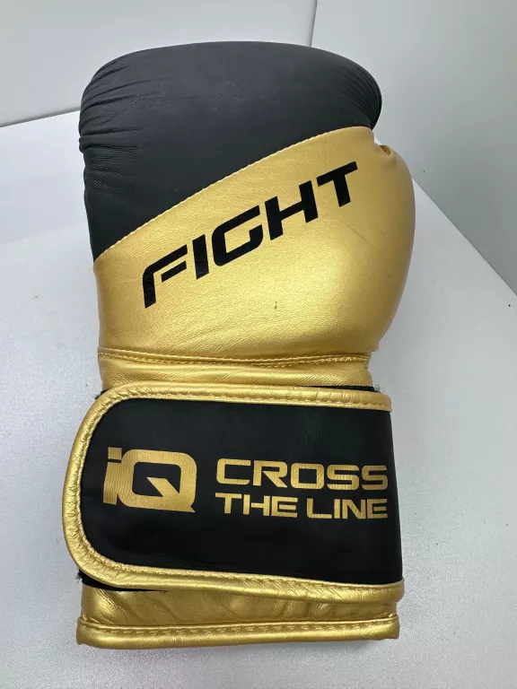 RĘKAWICE BOKSERSKIE IQ BOXEO CZARNO-ZŁOTE 13-0Z