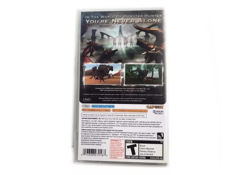 GRA PSP MONSTER HUNTER FREEDOM UNITE