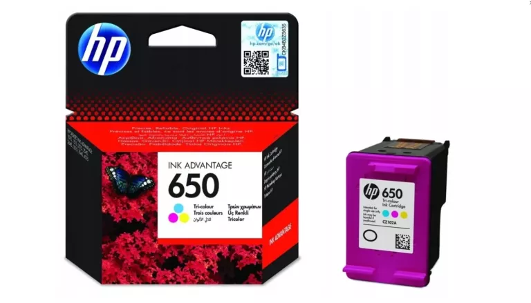 ZESTAW TUSZ HP 650 CZARNY CZ101AE + KOLOR CZ102AE DESKJET INK ADVANTAGE